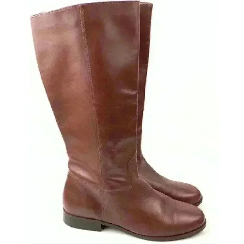 Ltd Collection Boots Size 7 Fighter Cognac Brown